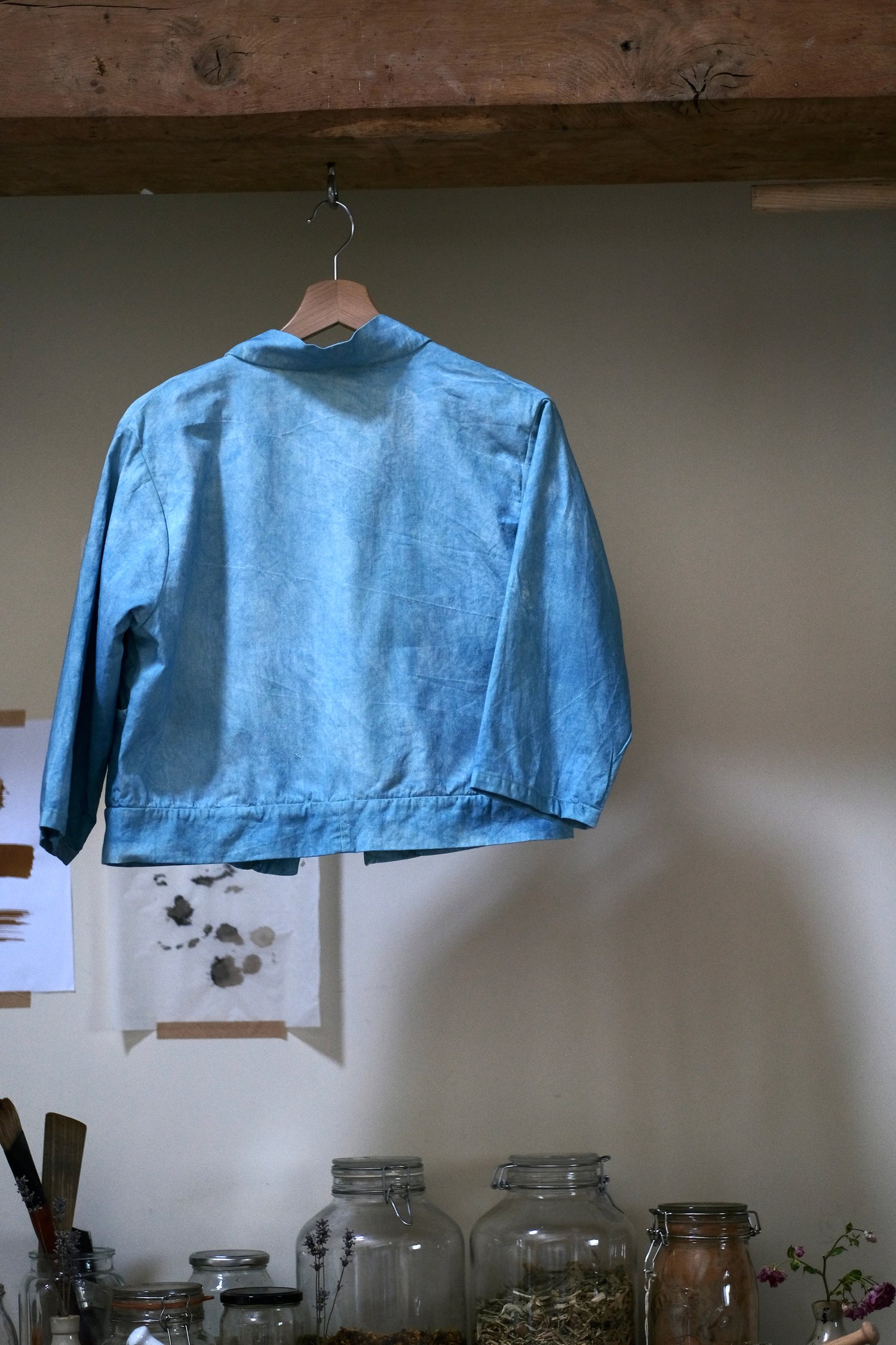 Image of Indigo Workwear Jacket - Faded blue