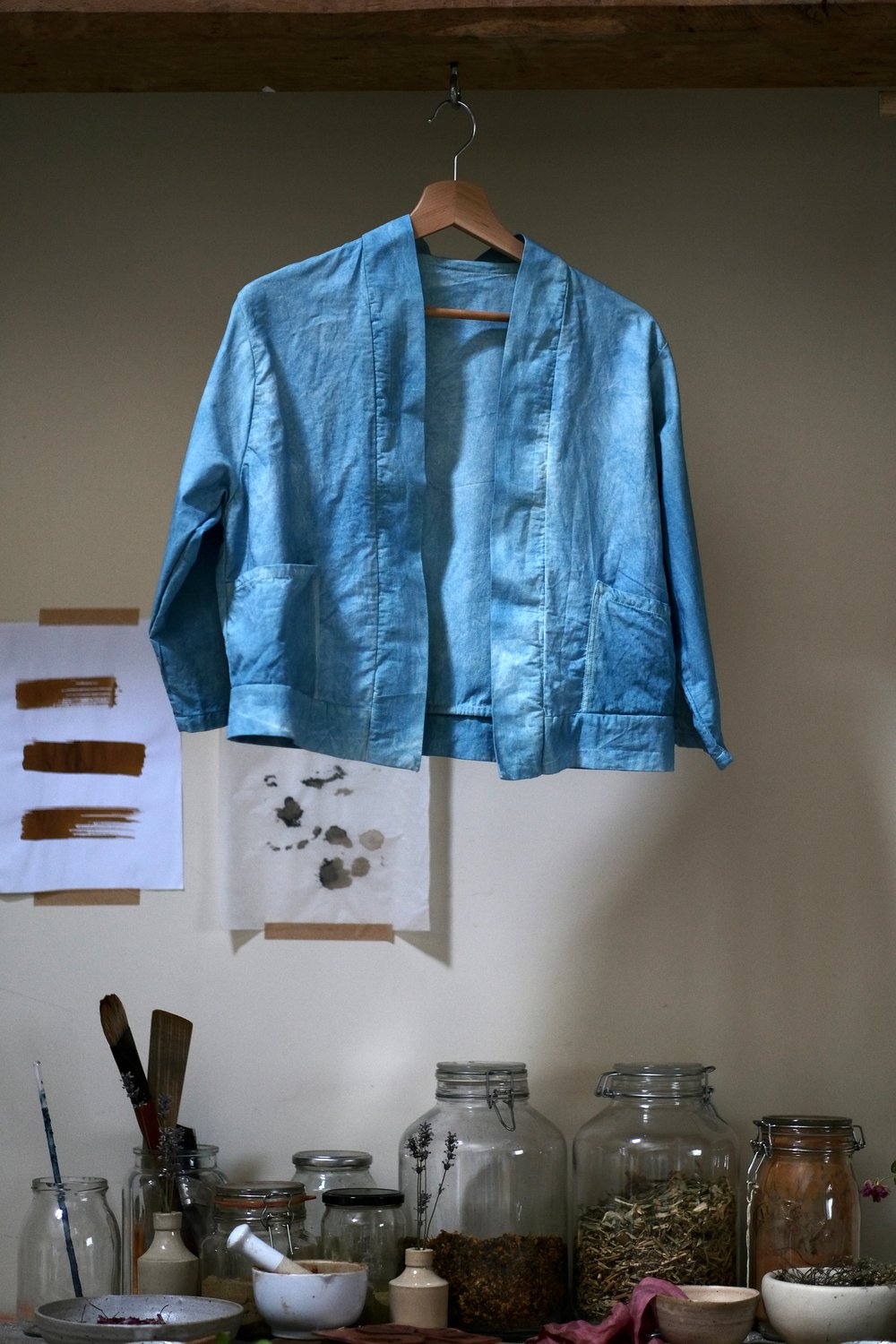 Image of Indigo Workwear Jacket - Faded blue