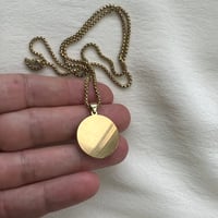 Image 3 of Vintage Ch@nel upcyled pendant