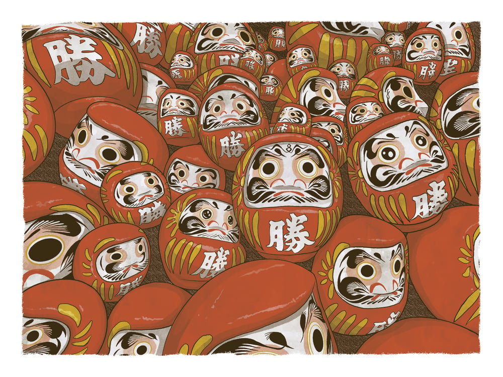 Image of Lucky Daruma 8x10