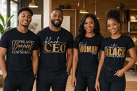 Image 1 of Black-Owned Business & Black Excellence T-Shirt Collection