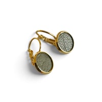 Image 1 of Boucles d'oreilles dormeuses , modèle EVA, Kaki