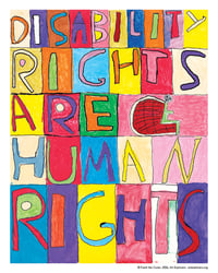 Disability Rights are Human Rights Poster 