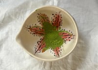 Image 3 of madonna lily polka matcha bowl