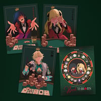 Image 4 of Poker Postcards! High Stakes Heartthrobs! LADS, RE4,JJK,HONKAI, AND MORE!