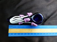 Image 2 of Purple Mushroom Cluster Sculpture Glass Bowl