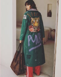 Image 4 of 💄VINTAGE HANDMADE TIGER COAT • UPCYCLED ART COAT • IBIZA • ONE SIZE
