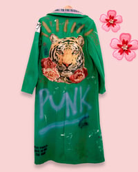 Image 5 of 💄VINTAGE HANDMADE TIGER COAT • UPCYCLED ART COAT • IBIZA • ONE SIZE