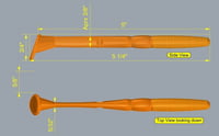 Image 3 of 5.25 inch Paddle Tail Worm Mold Aluminum Soft Plastic Bait Mold