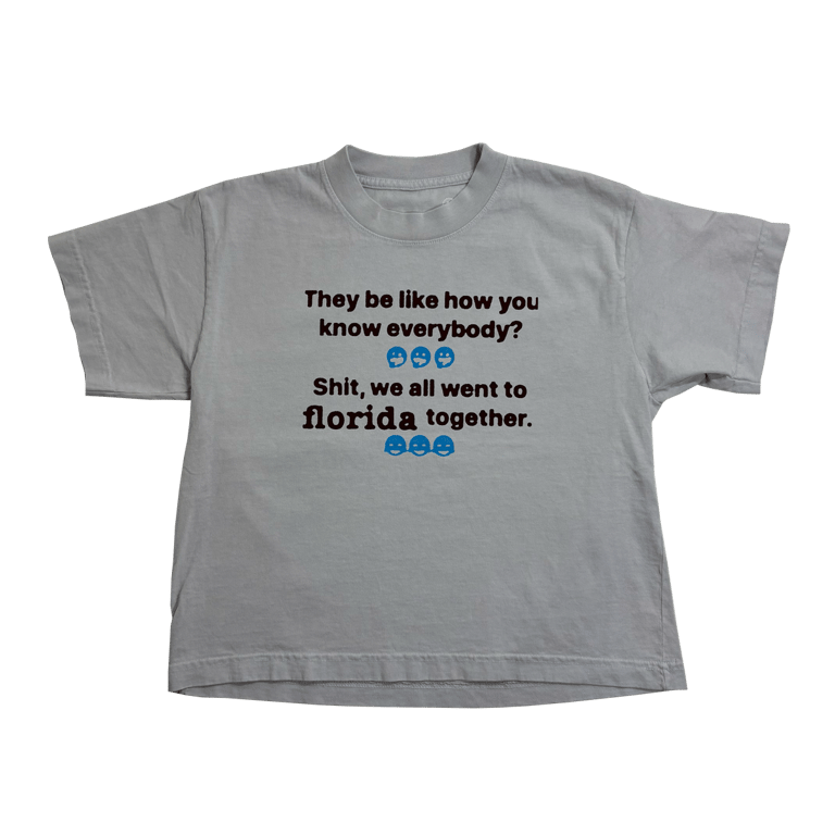 Together "women's cropped fit" Shirt (grey)