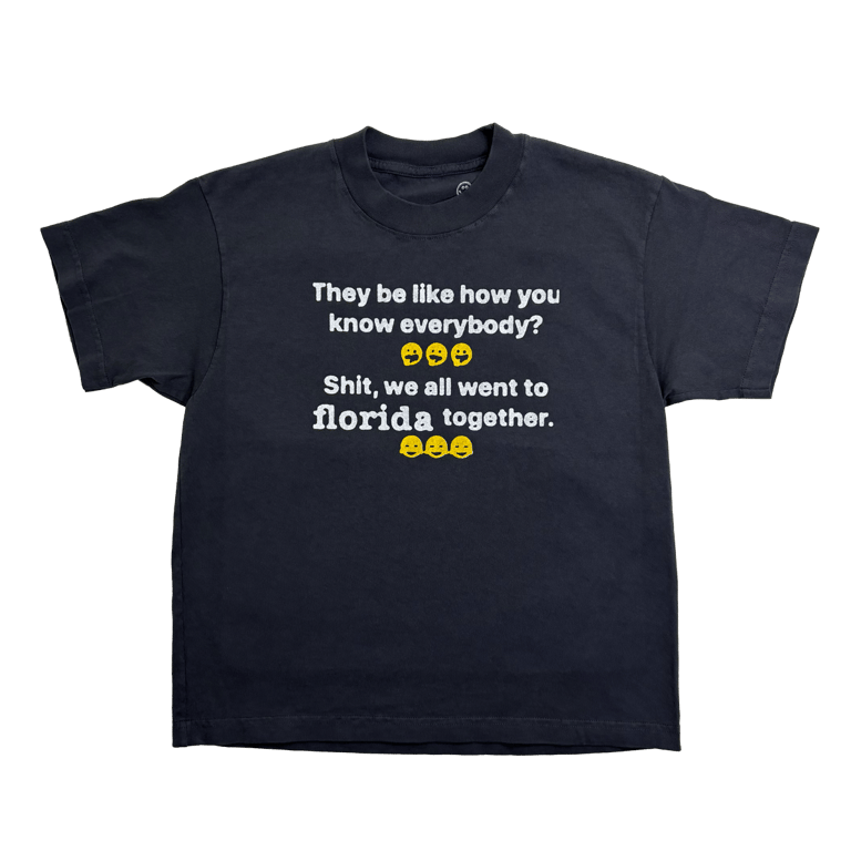 Together "women's cropped fit" Shirt (dark grey/blue)