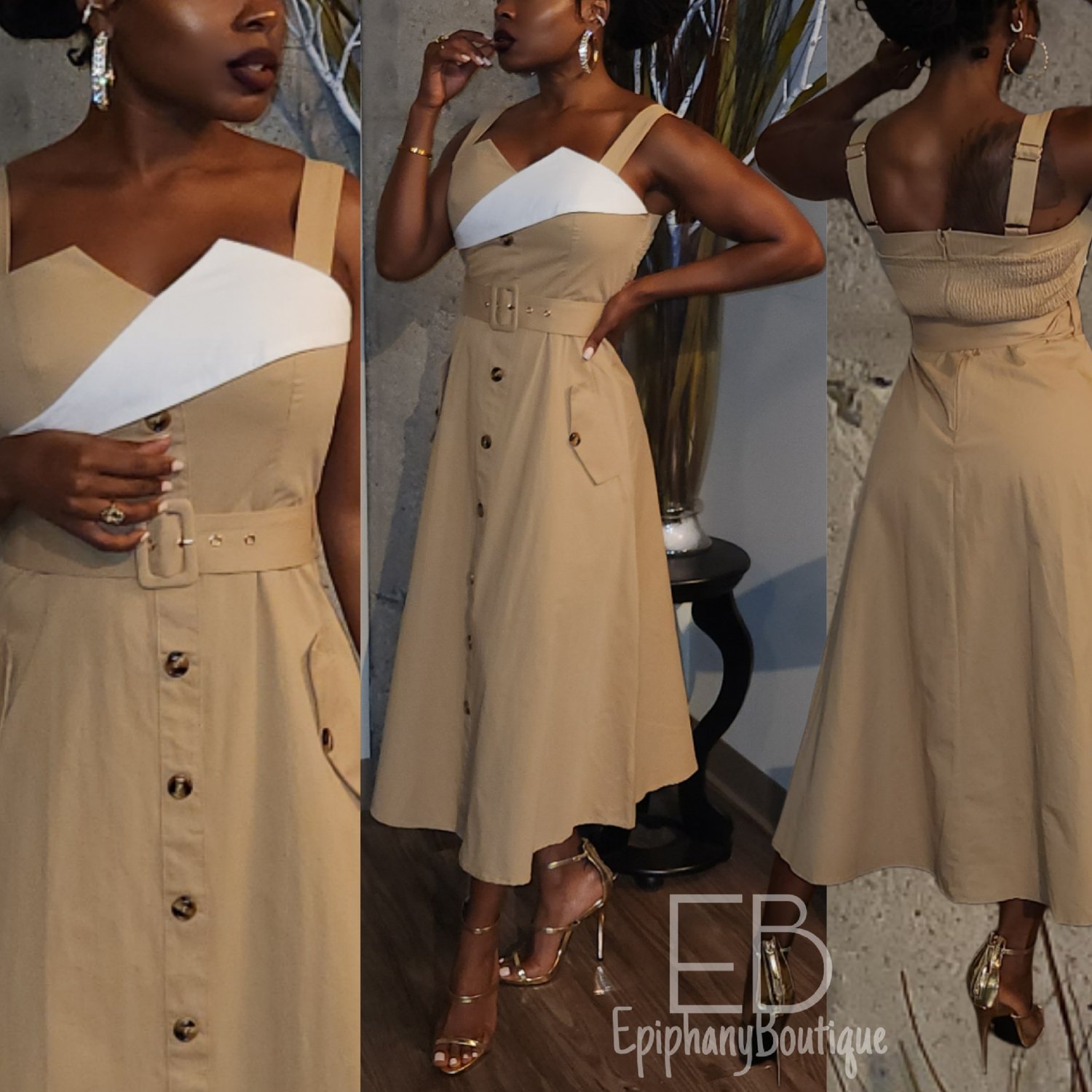 Image of The Jess Khaki Dress