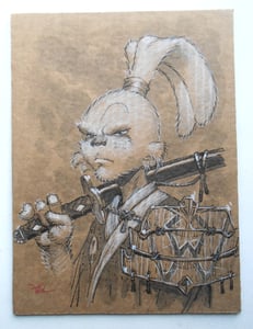 Image of Usagi Yojimbo original art drawing
