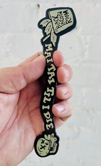 Image 2 of MAI TAI TIL I DIE 7.5" Logo Swizzle Sticks - Boney White Version