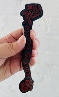 Image 2 of MAI TAI TIL I DIE 7.5" Logo Swizzle Sticks - Bloody Red Version