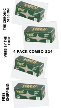 Image 2 of 4pk Vibes By The Foot Rolling Papers