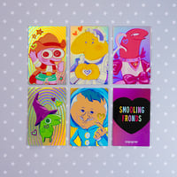 Image 1 of Smiling Friends Holographic Photocards