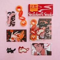 Image 1 of Karaoke Iko Sticker Set - Strawberry Smoke