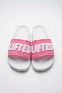 Pink + White Lifted Slides