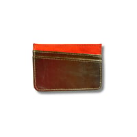 Image 1 of CARD SLIP - METALLIC GOLD LEATHER