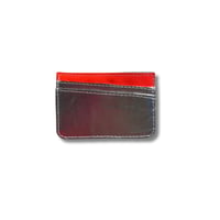 Image 1 of CARD SLIP - METALLIC SILVER LEATHER