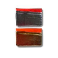 Image 4 of CARD SLIP - METALLIC SILVER LEATHER
