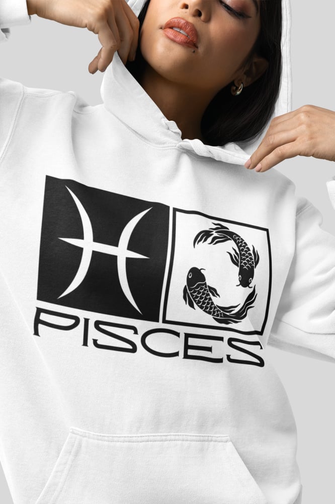 Image of Pisces Sign Zodiac Hoodie