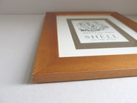 Image 8 of Vintage Shell Petrol Berwick on Tweed Art Print, Small Picture in Wooden Frame