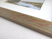 Image 13 of A Quiet River 1872 by James Roberts, Vintage Small Art Print in Wooden Frame