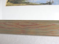 Image 15 of A Quiet River 1872 by James Roberts, Vintage Small Art Print in Wooden Frame