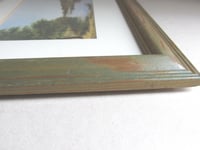 Image 14 of A Quiet River 1872 by James Roberts, Vintage Small Art Print in Wooden Frame