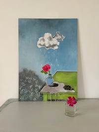 Image 3 of Fractal Cloud with Hibiscus