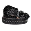 Infinity 5 Rhinestone Belt- True Black