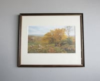 Image 1 of Springtime by George V Cole (b 1833), Vintage Art Print in Wooden Frame