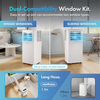 Image 3 of 12000 BTU Portable Air Conditioner with WiFi, Dehumidifier, Sleep Mode &amp; Remote Control