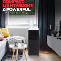 Image 5 of 9000 BTU Portable Air Conditioner with Dehumidifier, Fan Mode &amp; Remote Control