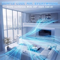 Image 6 of 9000 BTU Portable Air Conditioner with Dehumidifier, Fan, Sleep Mode &amp; Remote Control