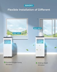 Image 7 of 9000 BTU Portable Air Conditioner with Dehumidifier, Sleep Mode &amp; Remote Control