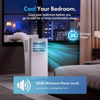Image 7 of 12000 BTU Portable Air Conditioner with WiFi, Dehumidifier, Sleep Mode &amp; Remote Control