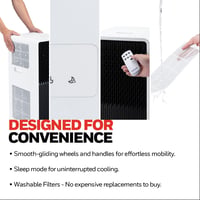 Image 7 of 9000 BTU Portable Air Conditioner with Dehumidifier, Fan Mode &amp; Remote Control