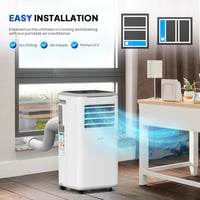 Image 8 of 9000 BTU Portable Air Conditioner with Heating, Dehumidifier, Sleep Mode &amp; Remote Control