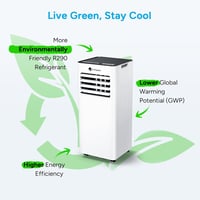 Image 8 of 9000 BTU Portable Air Conditioner with WiFi, Dehumidifier &amp; Fan Function