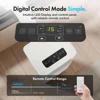 Image 9 of 12000 BTU Portable Air Conditioner with WiFi, Dehumidifier, Sleep Mode &amp; Remote Control