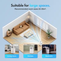 Image 11 of 12000 BTU Portable Air Conditioner with WiFi, Dehumidifier, Sleep Mode &amp; Remote Control