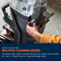 Image 6 of Vax SpinScrub Power Plus Carpet Cleaner Machine, Rug, Upholstery, Car, Stair Upright Shampooer Wa...