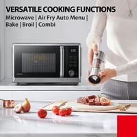 Image 7 of TOSHIBA Air Fry Auto Menu Combo 5-IN-1 26L Countertop Microwave Oven, Broil, Bake, Combi