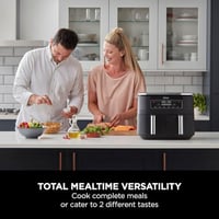 Image 3 of Ninja Foodi Dual Zone Digital Air Fryer, 2 Drawers, 7.6L, 6-in-1, Uses No Oil, Air Fry, Max Crisp...