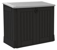Image 1 of Keter Store It Out Midi Outdoor Garden Storage Shed, Black and Grey, 130 x 74 x 110 cm