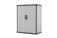 Image 1 of Keter Premier Shed Outdoor Resin Storage Shed with Shelf Brackets for Patio Furniture, Pool