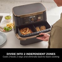 Image 7 of Ninja Foodi FlexDrawer Air Fryer, Dual Zone with Removable Divider, Large 10.4L Drawer, 7-in-1